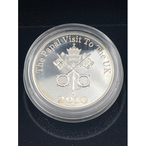 16 - Pope Benedict 16th Visit To The UK 2010 Ltd Edition silver Proof Medal