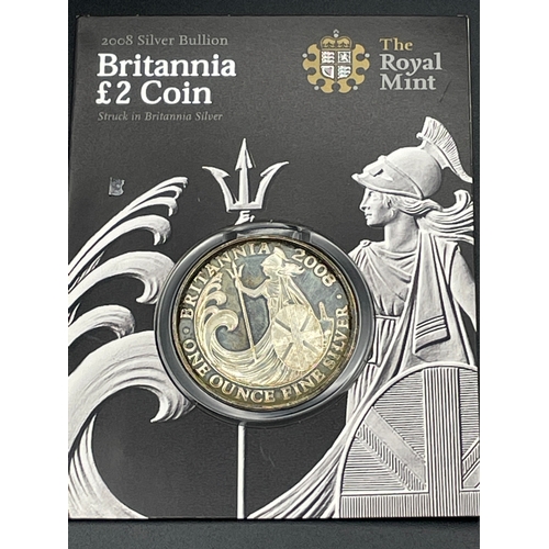 17 - Ltd Edition 2008 Silver Proof Britannia £2 Coin Unopened