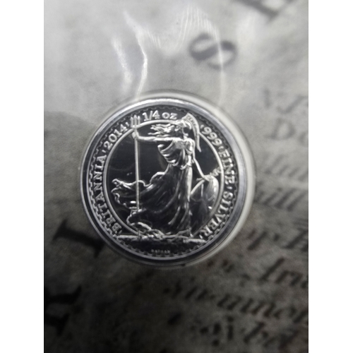 19 - So Gairsoppa Britain's 2104 UK Quater-Ounce 999 silver coin. 
Still sealed, never been out of the pa... 