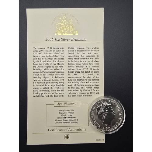 30 - Queen Elizabeth II 2006 1oz fine silver Britannia coin
Diameter 40mm
Weight 32.4g
958/1000 fine silv... 