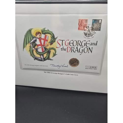 33 - St George and the Dragon 2006 no.0355 22ct full Sovereign Gold coin.
Brand new in presentation pack.... 