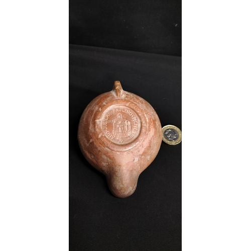 89 - Terracotta Oil lamp celebrating the Prolian Jubilee in 1963