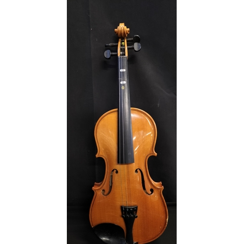 109 - Andreas Feller violin and bow in a hard case