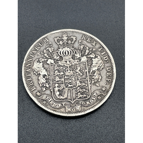 38 - 1826 George 4th Silver Half Crown