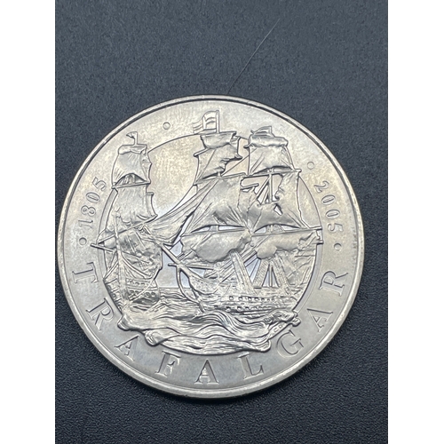 43 - Rare Collector Coin 2005 200th Anniversary of the Battle of Trafalgar £5 Coin VF