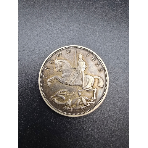 45 - One crown 25th Anniversary  - Reign of George V 1935
2500 mintage
925 silver 
Weight 28.28g
Diam. 38... 