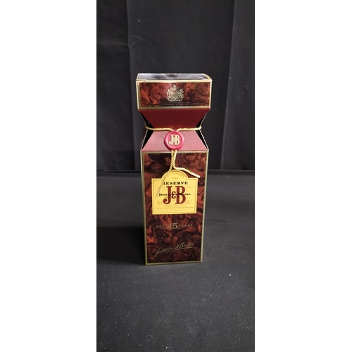 259 - Boxed and Unopened 1990's 15 year old J&B Reserve blended Scotch whisky in its box