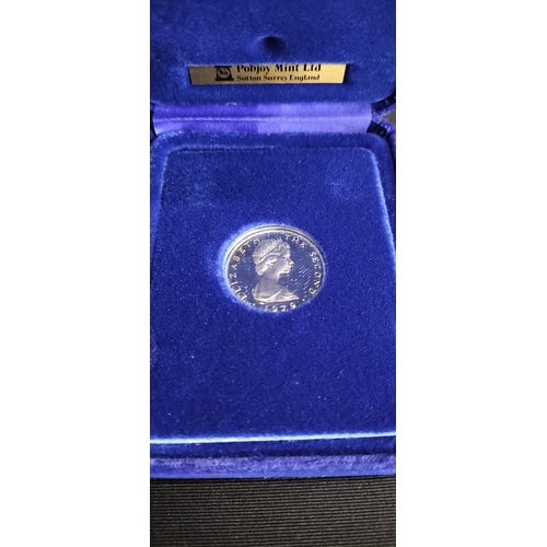 260 - Isle of man Pobjoy mint 1978 silver proof one pound coin with certificate of authenticity and origin... 