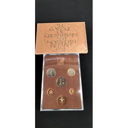 274 - 1974 Royal Mint United Kingdom proof coin collection