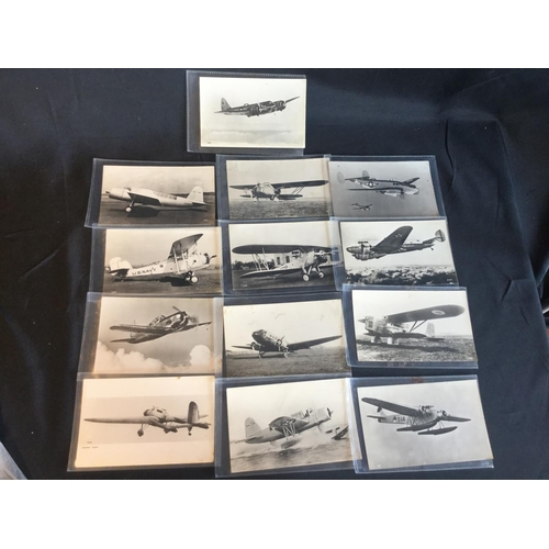 148 - UNIQUE ORIGINAL COLLECTION OF WW2 AIRCRAFT POSTCARDS