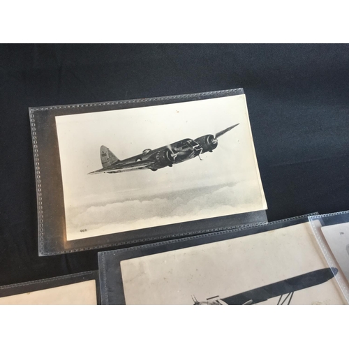148 - UNIQUE ORIGINAL COLLECTION OF WW2 AIRCRAFT POSTCARDS