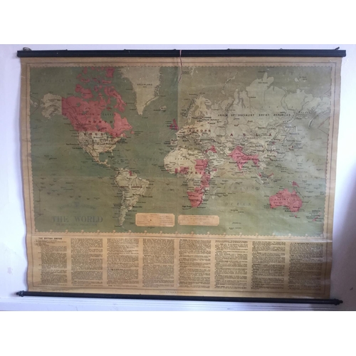 166 - RARE WW1/WW2 1920/30 EMPIRE MAP ATLAS FROM HIGHLANDS HOUSE CHELMSFORD THE SAS HEADQUARTERS