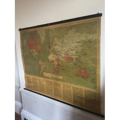 166 - RARE WW1/WW2 1920/30 EMPIRE MAP ATLAS FROM HIGHLANDS HOUSE CHELMSFORD THE SAS HEADQUARTERS