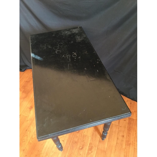 175 - AN ARTS & CRAFTS EBONISED CARD TABLE