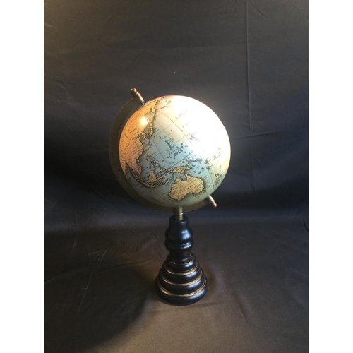 179 - A GLOBE ON A TURNED BASE