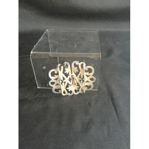 181 - A HALLMARKED SILVER NURSES BELT BUCKLE