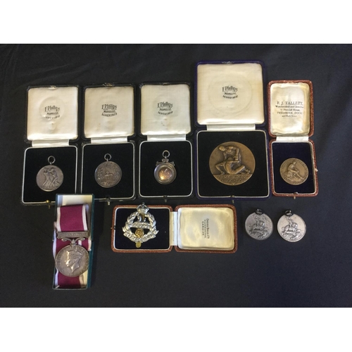 195 - A QUANTITY OF ARMY BOXING ASSOCIATION MEDALS WON BY SGT.W.HEAD TO INCLUDE SILVER EXAMPLE