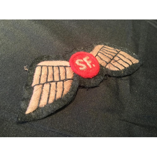 33 - SPECIAL AIR FORCES WW2 PATTERN JEDBURGH WINDPROOF SMOCK HUMP WINGS CLOTH PATCH