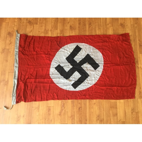 35 - WW2 LINEN NAZI PARTY 1939 DATED 58 INCH LONG PATTERN FLAG