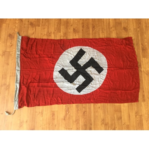 35 - WW2 LINEN NAZI PARTY 1939 DATED 58 INCH LONG PATTERN FLAG