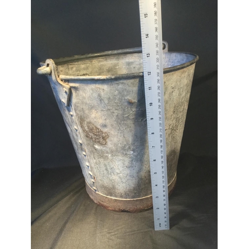 44 - VERY RARE WW2 NAAFI RAF GUARD ROOM GALVANISED BUCKET C1940