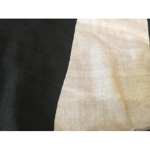 6 - SCARCE GERMAN PATTERN WW2 SS COMMANDERS LINEN FLAG DATED WITH VARIOUS MARKINGS ON LEADING EDGE