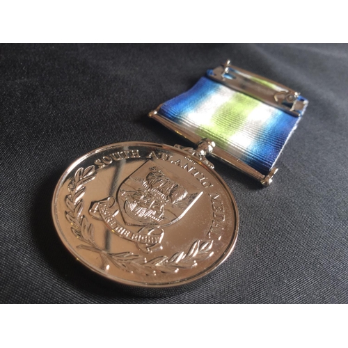 72 - FULL SIZE FALKLAND WAR SOUTH ATLANTIC WAR 1982 MEDAL WITH RIBBON COPY