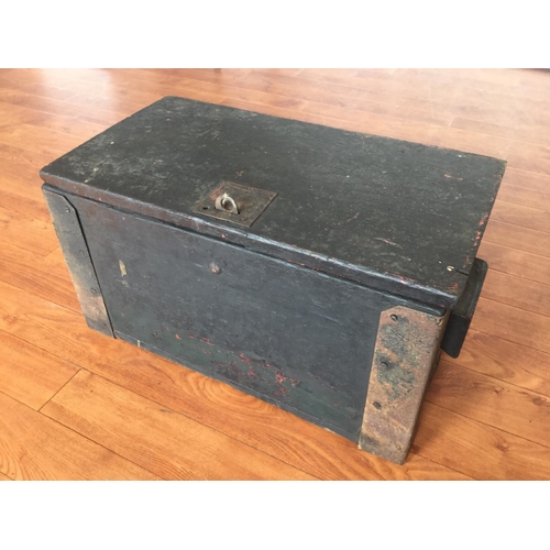 74 - ORIGINAL WW1 WOODEN AMMUNITION BOX DATED 1914 , MACHINE GUN CORPS