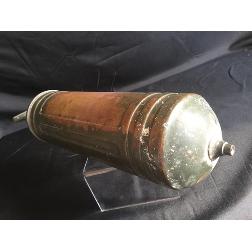 78 - RARE WAR WW2 TYPE DEPARTMENT STAMPED MILITARY JEEP PYRENE FIRE EXTINGUISHER