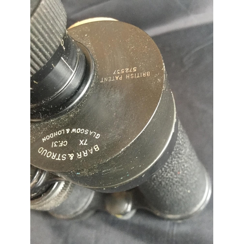 88 - WW2 BARR STROUD BINOCULARS OVERALL GOOD CONDITION BUT REQUIRES SOME REPAIR AS SEEN