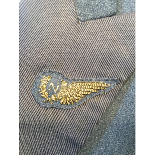 9 - POST WW2 COLD WAR 1950s 3 PIECE RAF NAVIGATORS DRESS UNIFORM NAMED INSIDE TROUSERS. INCLUDES BUTTONS... 