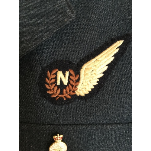 90 - RAF POST WW2 SQUADRON LEADER UNIFORM JACKET AND TROUSERS IN BEAUTIFUL 
CONDITION PROPERTY OF FALKLAN... 