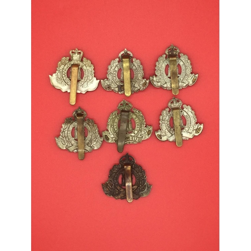 10 - 7 x Suffolk Regiment military badges