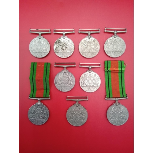 111 - 9 x WW2 Defence Medals