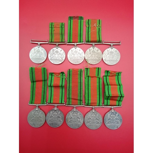 112 - 10 x WW2 Defence Medals one boxed