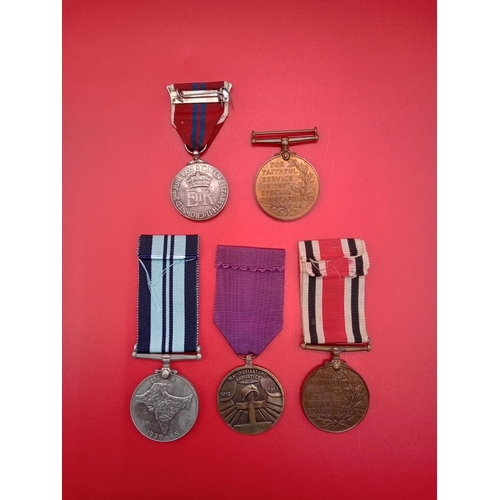 114 - 5 x Various medals