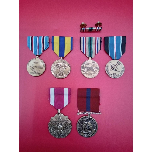 115 - 9 x American Medals 3 framed