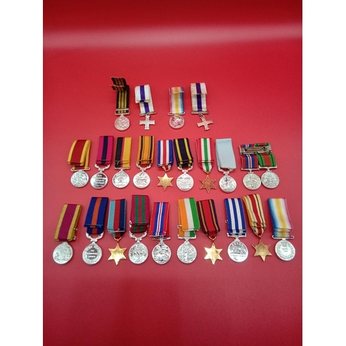 119 - Collection of reproduction miniature medals