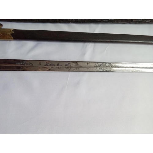 120 - Royal Navy Military sword to R.F.Bird by Gieves