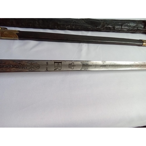 120 - Royal Navy Military sword to R.F.Bird by Gieves