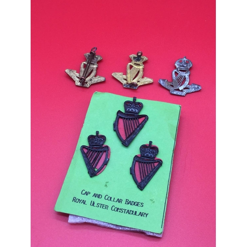 14 - 6 x Royal Irish Regiment military badges