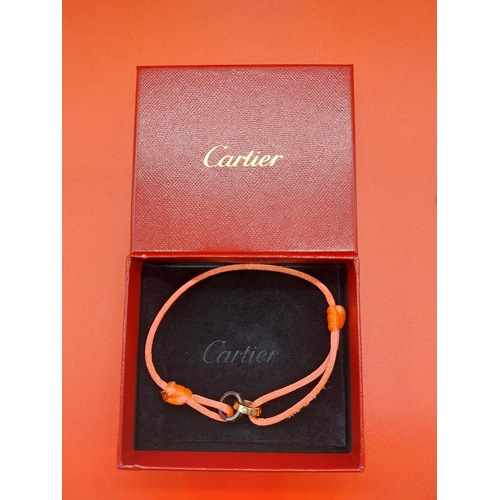 146 - Cartier Baby Love String Rose Gold with pink band