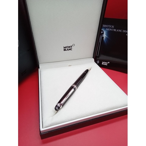 147 - Montblanc Meisterstuck Diamond Classique Fountain Pen Unused in mint condition with Montblanc writin... 