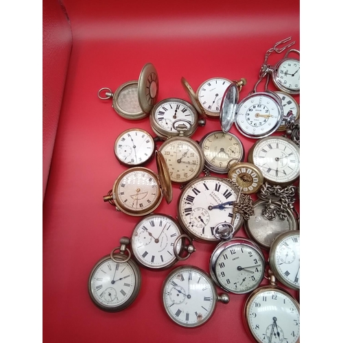 153 - Collection of mixed pocket watches for spares and repairs