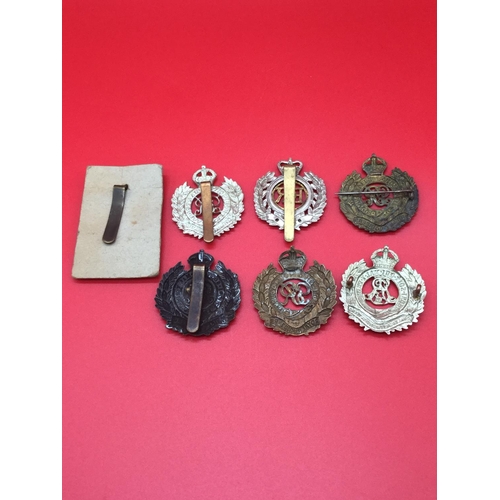 16 - 7 x Royal Engineers military badges.