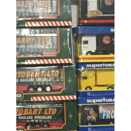 182 - 24 various Corgi Lorries including Eddie Stobart, Super Haulers etc