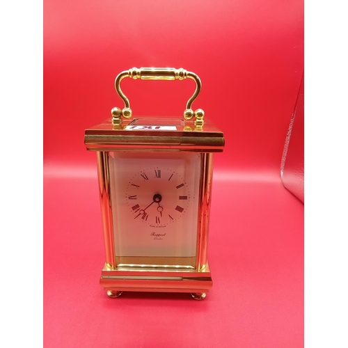 186 - Rapport London Brass Carriage clock