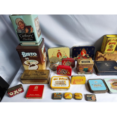 194 - Collection of vintage tins