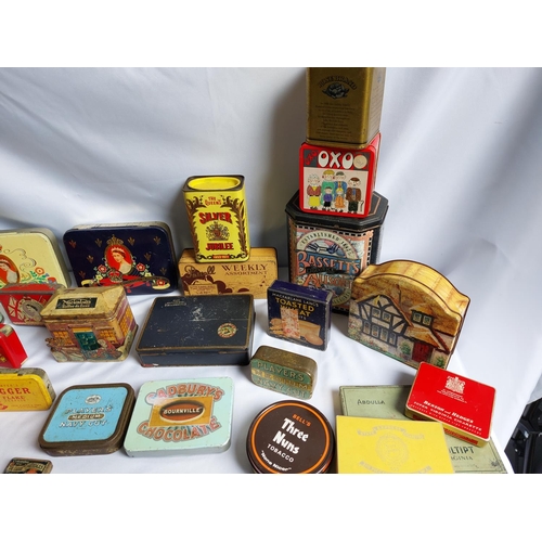 194 - Collection of vintage tins