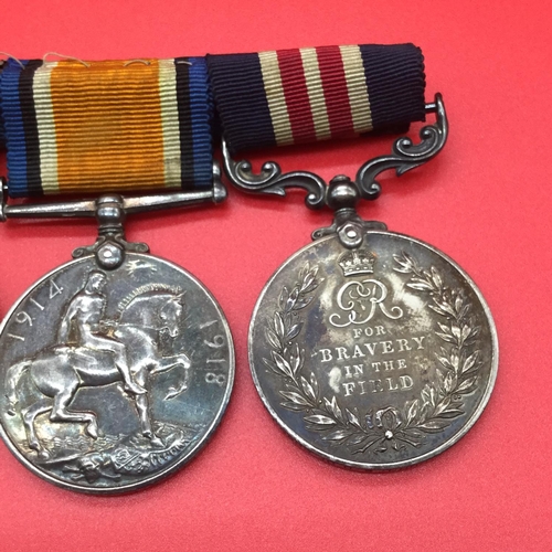 53 - WW1 Military medal group of 4 C.E Nunn. Cornwall Light infantry